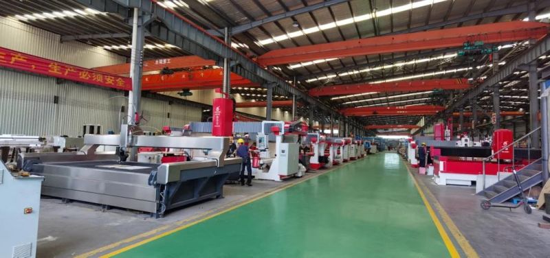 CE 5 Axis CNC Stone Water Cutting Machine Water Jet Machinery for Tile Glass Metal Cutter 2D/3D Engraving CNC Router Machine Worktable 3000X2000mm