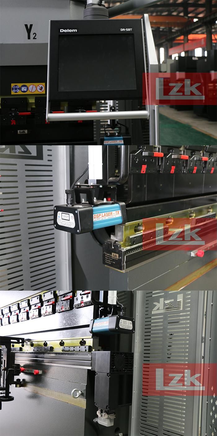 Da58t 2D Programming CNC 200tonx4000mm Steel Plate Folding Machine