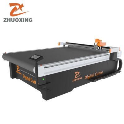 Jinan Zhuoxing 1600*2500mm Digital Cutter Oscillating Knife Leather Cutting Machine