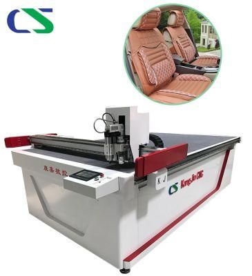 1600*2500mm Big Size High Speed Car Mat CNC Oscillating Knife Leather Cutting Machine