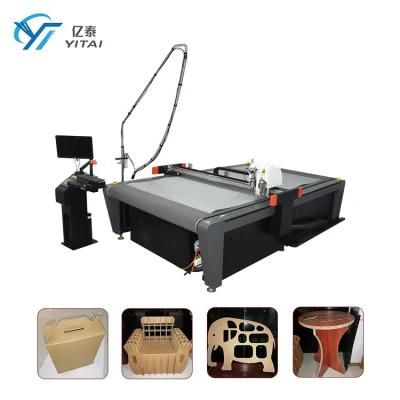 Electric Round Knife Sample Cloth Fabric Cutting Machine for Textiles