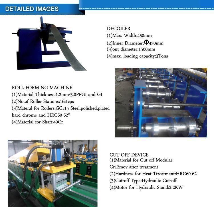 Rolling Shutter Door Roofing Tile Forming Making Machine with Hydraulic