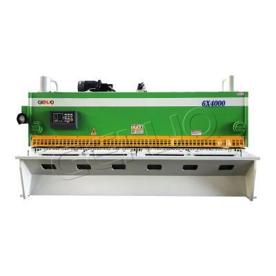 6mm Hydraulic Guillotine Shear / Metal Plate Cutting Machine 3 Meters Long