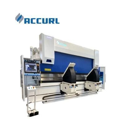 Hydraulic Metal Plate Bender Automatic / Auto CNC Bending Sheet / Steel Press Brake Machine