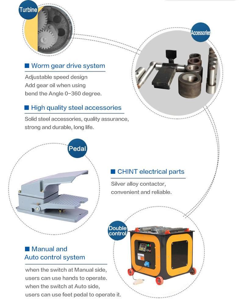 Gw40 Rebar Bender/ Bar Bending Machine for Construction Site