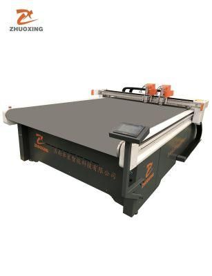 Car Seat Double Module Cutting Machine with Twice Speed Compound Material Digital Flatbed Cutter Factory Price