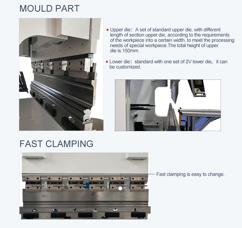 Throat Depth 270mm Bending Force 500kn CNC Press Brake