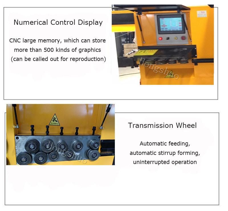 New Product 2020 CNC 5-12mm CNC Steel Wire/Rebar/Steel Bar Bending Stirrup Bender Machine