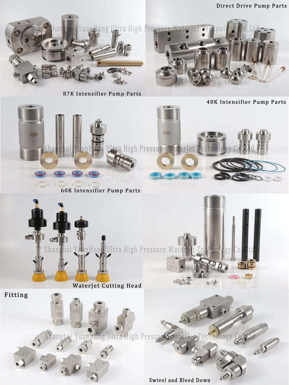 Waterjet High Pressure Pipe Fitting 87K 1/4" 3/8" 9/16" Tee Fitting for Water Jet Cutter Machine