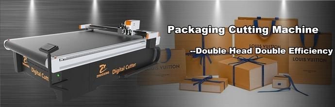 CNC Cardboard Carton Paper Board Oscillating Knife Flatbed Cutter Machine