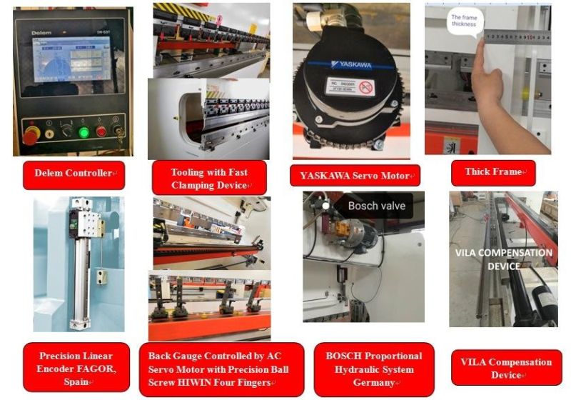 CNC Hydraulic Press Brake/Bending Machine for Sheet Metal