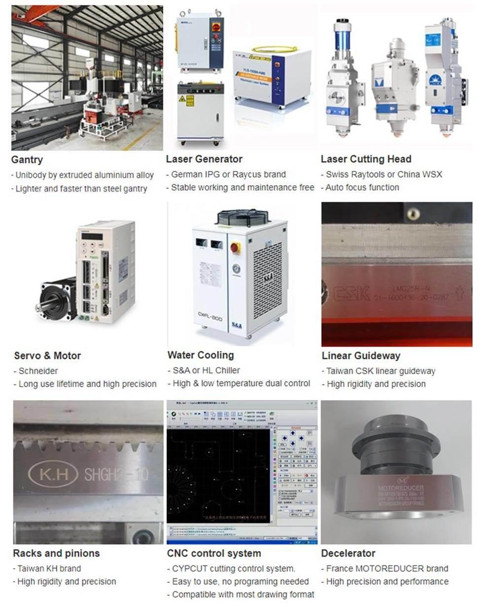 Full Cover and Pallet Changer 3000*1500mm Steel Cutting Machine with Easy Operation