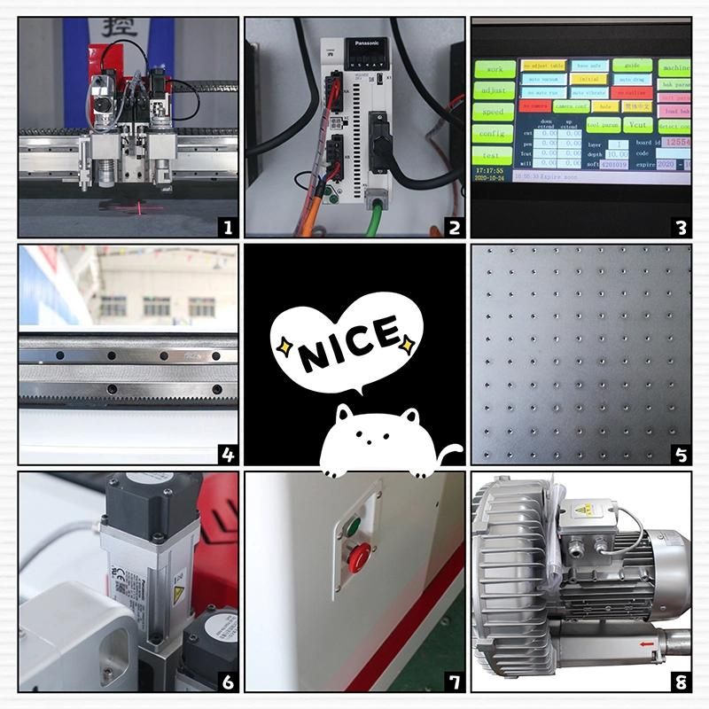 Automatic CNC Digital Oscillating Knife Pet Mats Cutting Machine Carpet Rug Industry Fast Speed