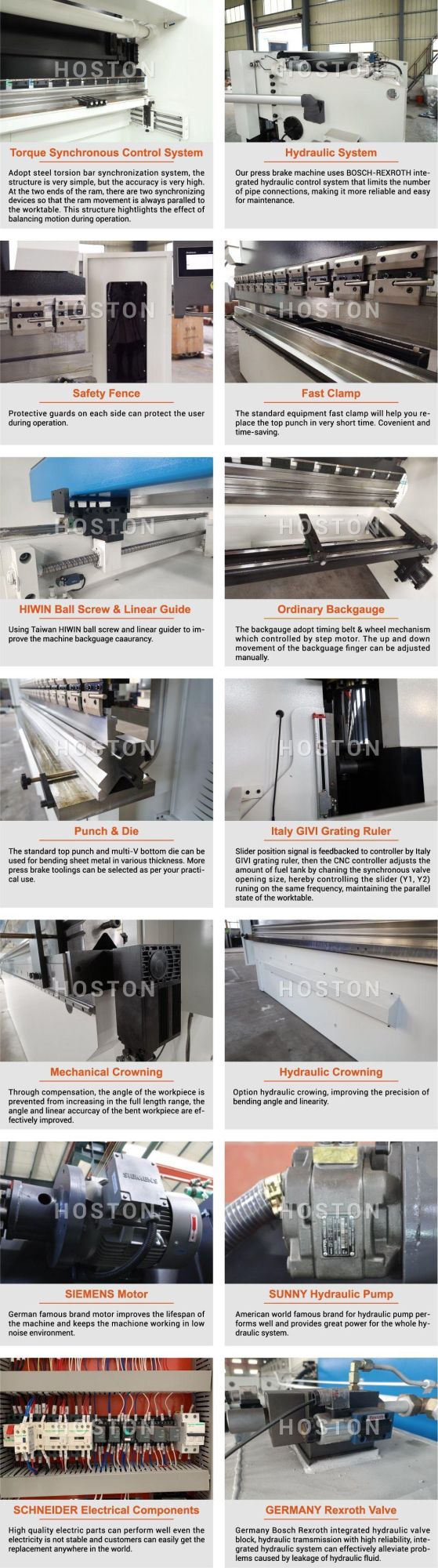 High Accuracy Sheet Metal Hydraulic CNC Press Brake for Metalworking