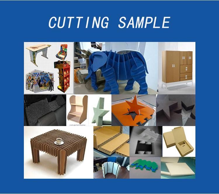 Factory Directly CNC Boxes Cutting Machine with Blades and Creasing Wheel