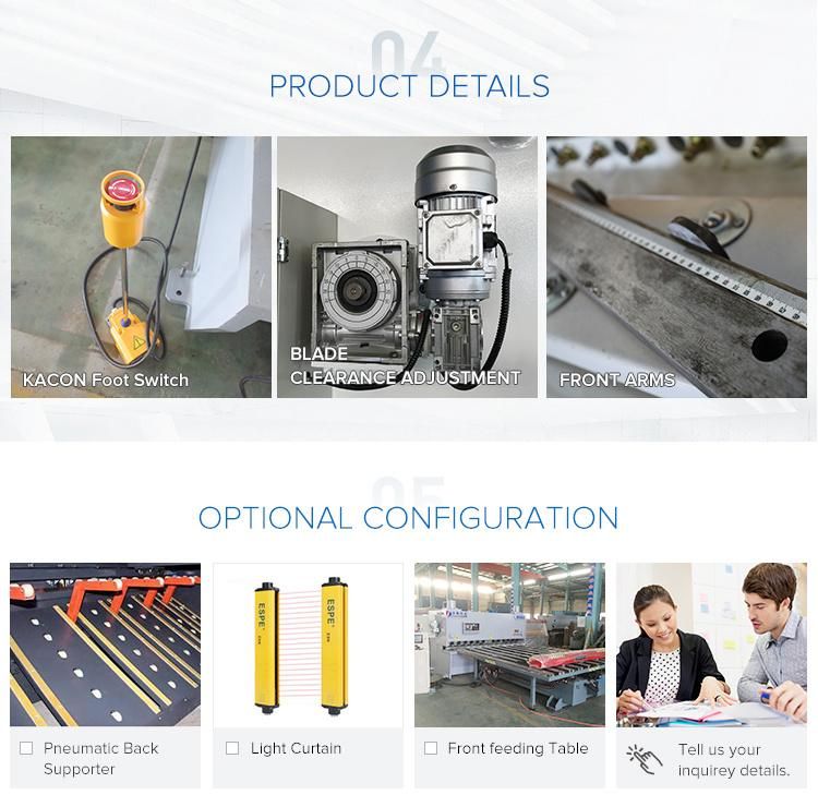 Ysdcnc CNC Hydraulic Shears with Schneider Electric Components