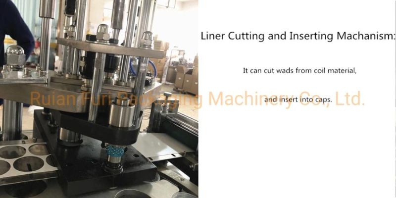 Plastic Bottle Cap Lining Machine for Aluminum Foil PS Press Sensitive Liner PE Coil