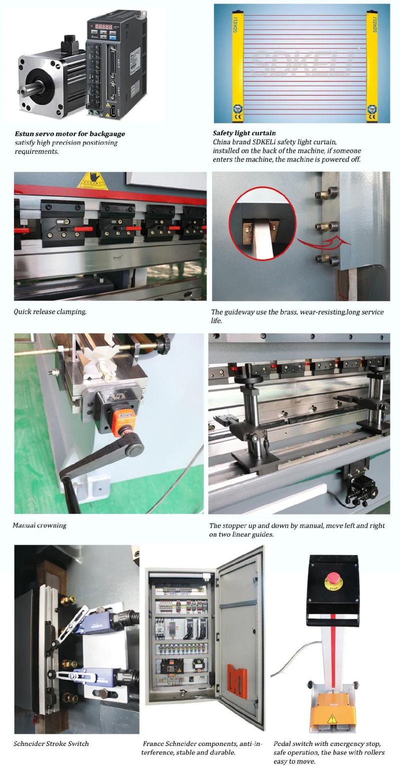 Hydraulic Metal Press Brake Machine 100t3200 E21 System for Sale