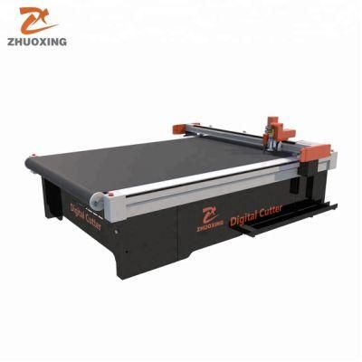 CNC Oscillating Knife Printed Blanket Flatbed Cutter Cutting Plotter with Competitive Price