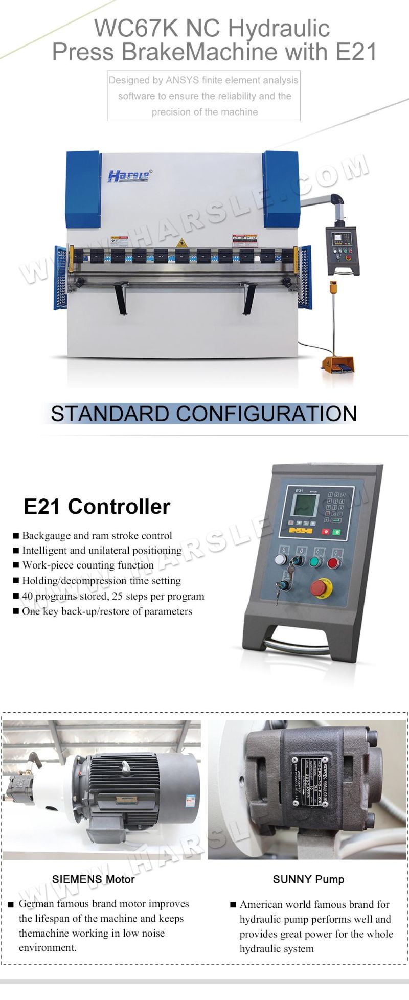 HARSLE Hydraulic Folding /Press Brake/ Bending/Bender Machine