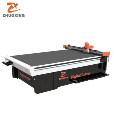 Jinan Zhuoxing Automatic CNC Car Mat Cutting Machine with Oscillating Knife Cutting