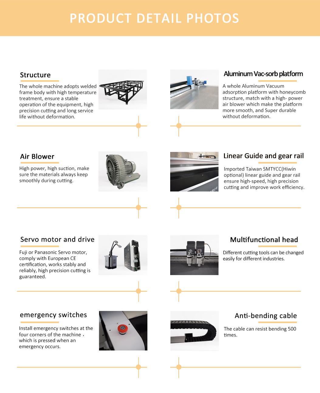 Factory Price Digital CNC Cutter for Glass Mat Cutting Machine