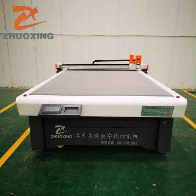 Zhuoxing China Rubber PTFE Gasket Cutting Machine with Oscillating Knife