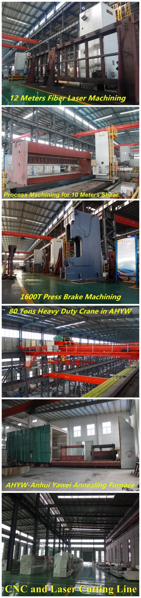 Steel Guillotine Cutter Machine From Anhui Yawei with Ahyw Logo for Metal Sheet Cutting
