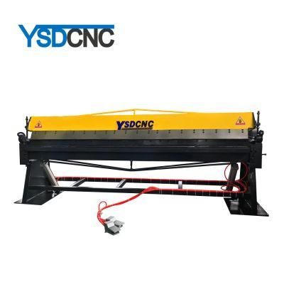 Qtdf-1.5*2500 Galvanized Steel HVAC Air Tube Pneumatic Aluminum Sheet Bender Folding Machine