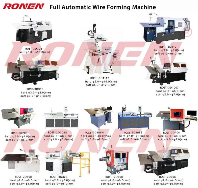 Factory Supply Wire Feeding Speed 70m / Min 3D CNC Metal Wire Bending Machine
