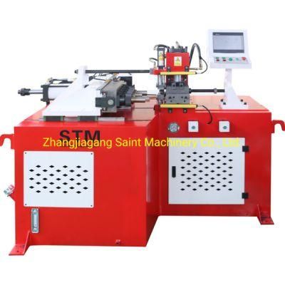 Professional Automatic Single-Head Straight Punching Three-Station Tube End Forming Machine (TM60-5)