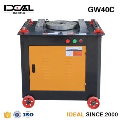 Gw40c Rebar Bending Machine 40mm Three Phase Power 3kw Construction Steel Bar Bending Machine