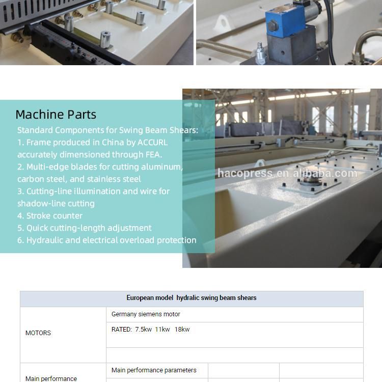 CNC Hydraulic Cutting Machine for Steel Plate