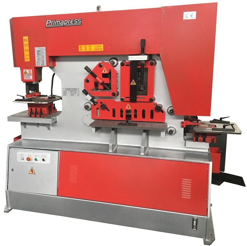 Iron Worker Factory Metal Steel Plate Notching Punch and Shear Machine Hydraulic Ironworker Machine with Multi Function