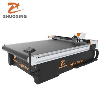 China Corrugated Cardboard Digital Cutter Contour Flatbed Cutting Machine