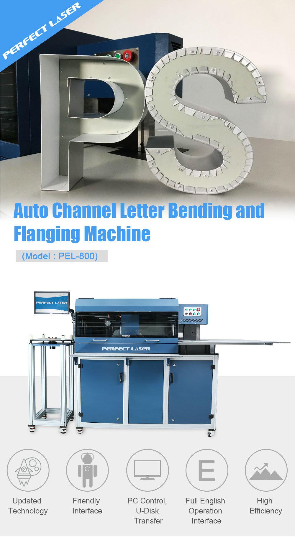 Pel-800 High Precision Auto Channel Trim Cap Aluminum Letters Bender Machine