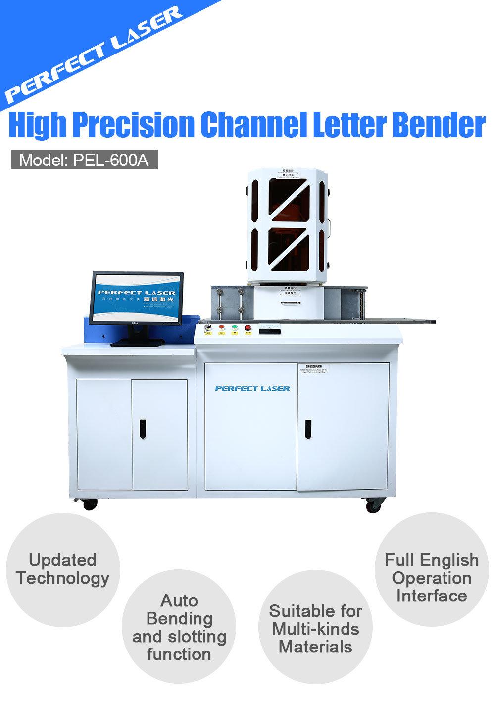 Perfect Laser-Automatic 3D LED Metal/Aluminum Sign/Stainless Steel Profile Channel Letters CNC Notcher Bender Notching Bending Machines Price