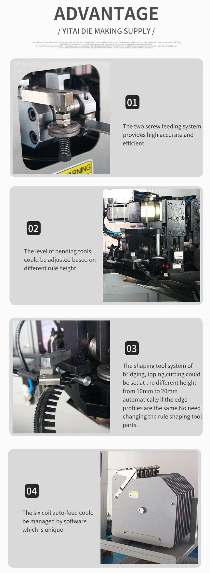 Automatic Rotary Steel Cutting and Bending Machine Price for Cutting Rule