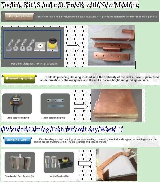 Large Busbar Punch Shear Bend Machine Hot Sale Bm603-S-3 (16*260 mm)