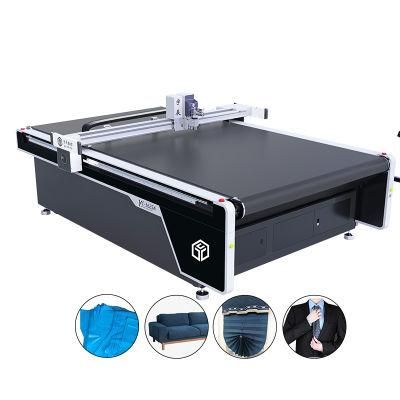Automatic Round Blade Knife Cutting Leather Fabric Apparel Cutter