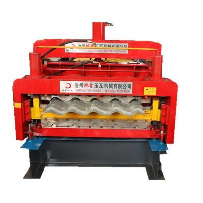 Automatic Glazed Double Metal Roofing Tile Roll Forming Machine Good Price