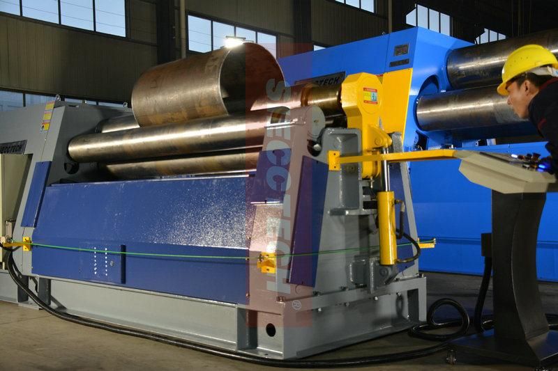 W12 40X3000 Roll Bending Machine Manual Four Roller Type Good Performance Manufacturer Hydraulic Plate