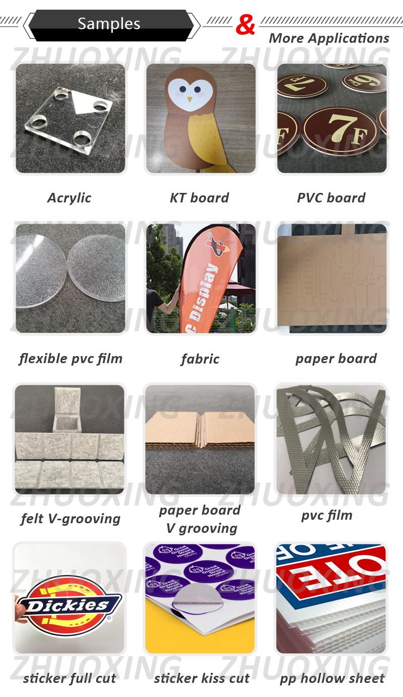 Ready to Ship Cardboard Gaskets Cork Carbon Fiber Corrugated Carton Boxes Vinyl Sticker Kt Boards Cutting Digital Flatbed Cutter with CE