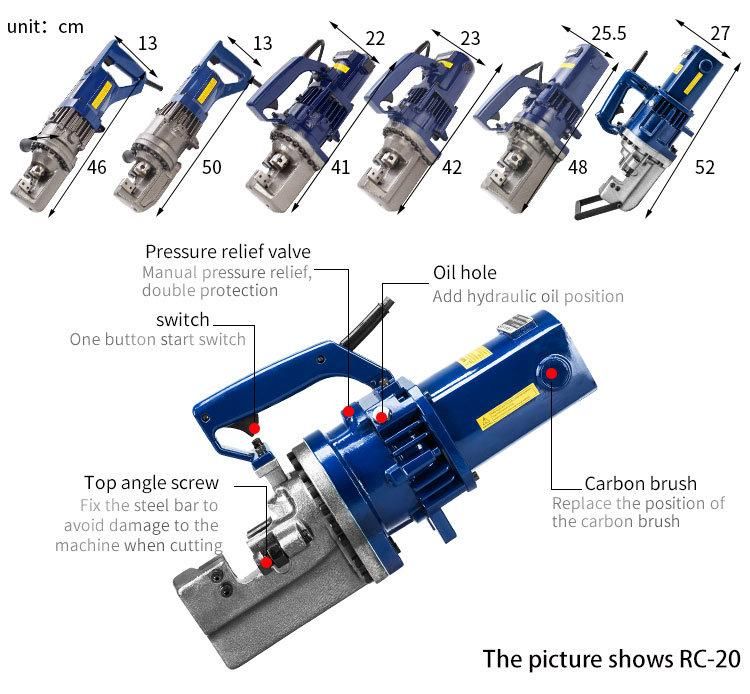 RC-16 CE 16mm 25 mm Electric Hydraulic Rebar Cutter