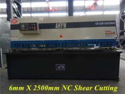 Metal Guillotine Machine From Anhui Yawei with Ahyw Logo for Metal Sheet Cutting