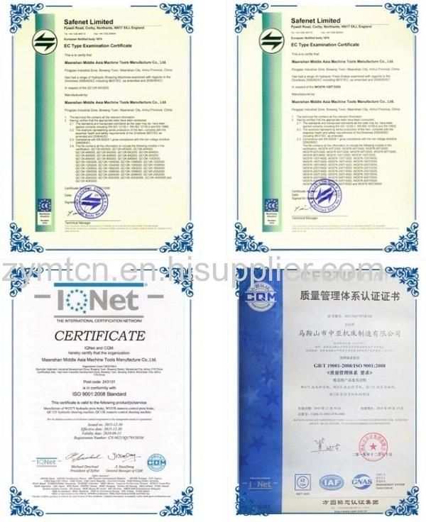 400t*3200 CNC Pipe Hydraulic Press Brake Machine Tool (Wc67k-400t*3200) with Ce ISO9001 Certification Bending Machine