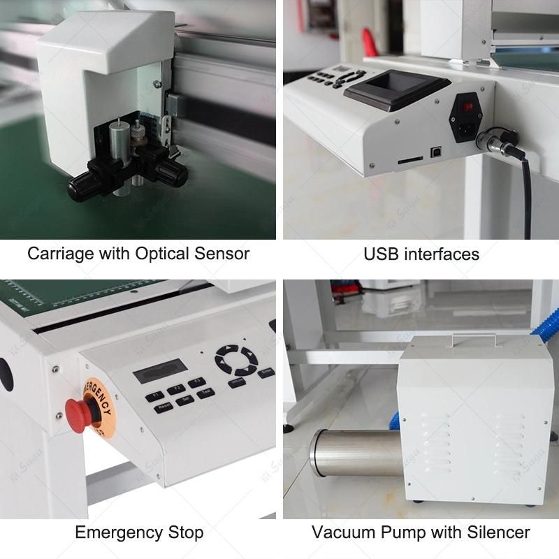 Intelligent Optical Sensor Automatically Locate Vacuum Adsorption Cutting and Indentation Flatbed Die Cutter.