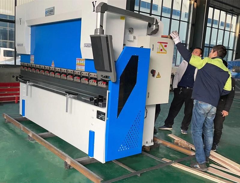 Hydraulic Metal Plate Bender Automatic / Auto CNC Bending Machine / Steel Press Brake Machine