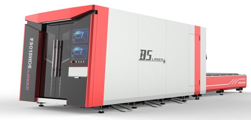 Free Training Full Enclosed Type Shuttle Table Fiber Laser Cutting Machine