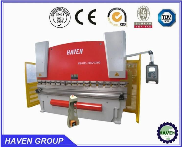 CNC Electric Hydraulic Synchronization Steel Plate Hydraulic Press Brake Machine WE67K